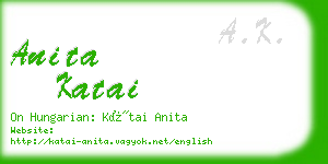 anita katai business card